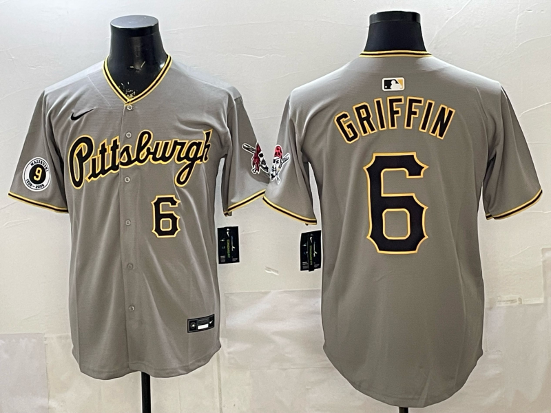 Men Pittsburgh Pirates #6 Griffin grey Game 2026 Nike MLB Jersey 0401001->pittsburgh pirates->MLB Jersey